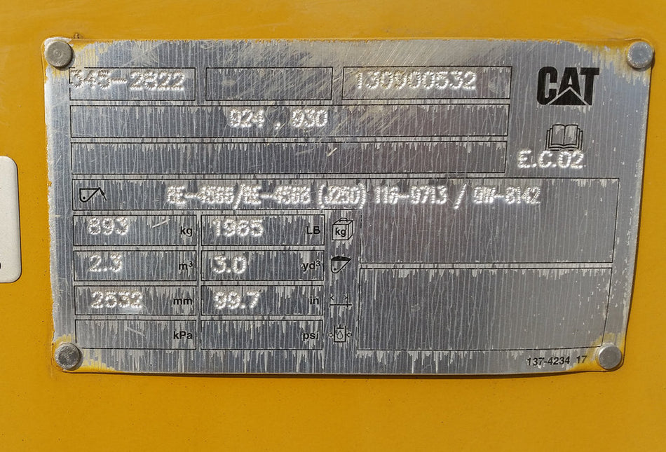 Cucharón Caterpillar sin usar - GP 60-1695