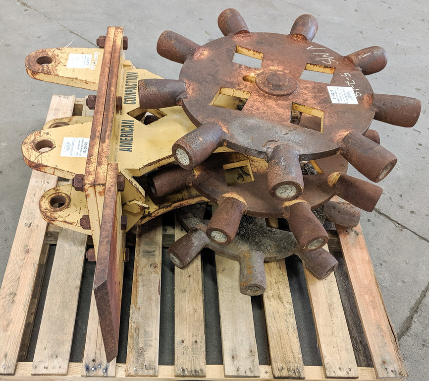 Rueda compactadora usada de 22" 61-0279